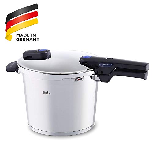 Fissler vitaquick / Olla a presión (6 litros, Ø 22 cm) acero inoxidable, 2 niveles de cocción, adecuado para la inducción