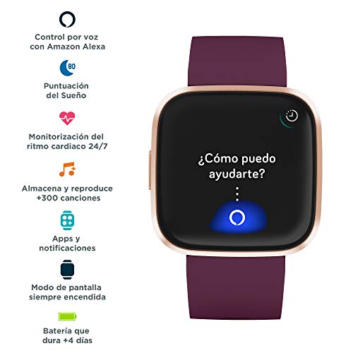 Fitbit Versa 2, el smartwatch que te ayuda a mejorar la salud y la forma física, y que incorpora control por voz, puntuación del sueño y música