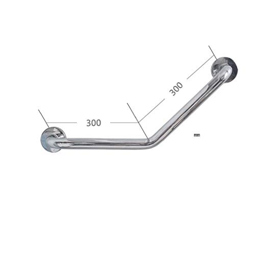 FKYGDQ Pasamanos de Acero Inoxidable, lavamanos, baños públicos, inodoros Viejos, barandas sin obstrucciones, Brazo (Size : 30cm×30cm)