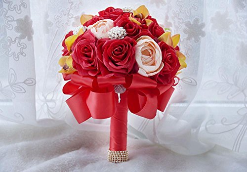 Flores bola mano flores artificiales flores artificiales flores de seda rosas decorado cacahuete regalo de cumpleaños regalo de San Valentín
