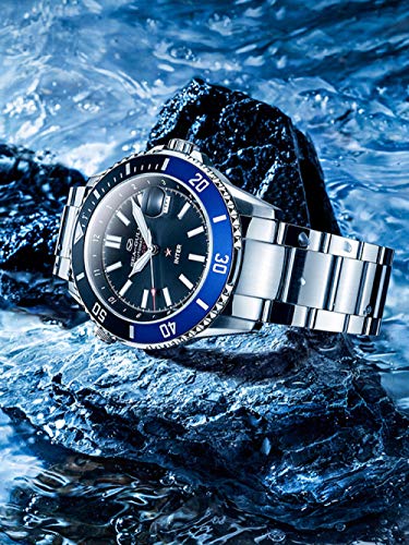 Florwesr Hombres S Reloj Inter Ocean Star Reloj Mecánico Automático 200 Metros Resistente Al Agua (Color : 816.22.6112)