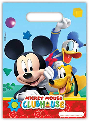 Folat B.V. Pack 6 Bolsas Fiesta, Mickey Mouse, Unica, 6 Unidades