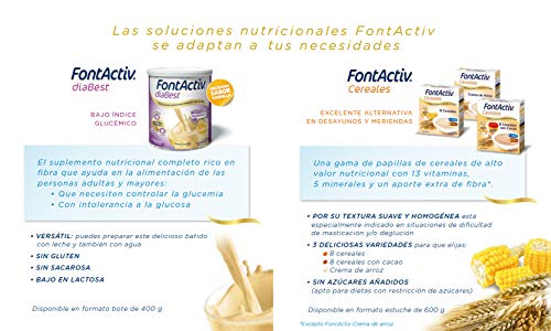 Fontactiv Forte Vainilla - 800 gr - Suplemento Nutricional para Adultos y Mayores - 30 grs 1 o 2 veces al día