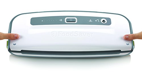 FoodSaver FFS014X-01 Envasadora al vacío, 140 W, Acero Inoxidable, Blanco