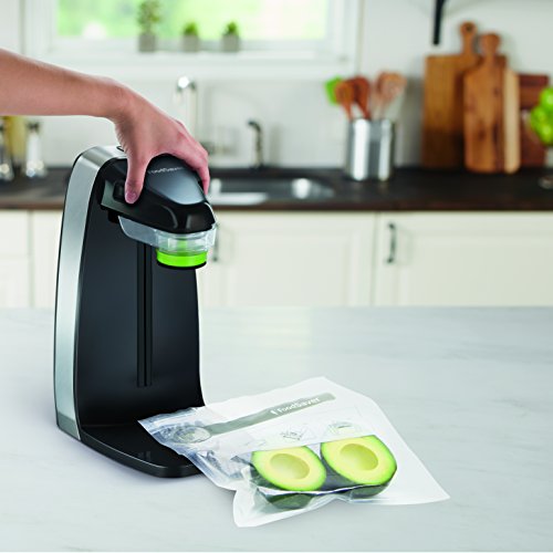 FoodSaver Fresh Appliance Envasadora al vacío, 25 W, Acero Inoxidable, Negro