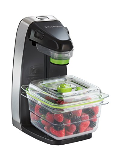 FoodSaver Fresh Appliance Envasadora al vacío, 25 W, Acero Inoxidable, Negro