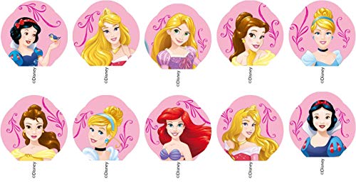 Formycake Princesas Disney (Cenicienta, Bella, Aurora, Ariel, Rapunzel) Cupcake Toppers - Decoración Desechable de Magdalenas y Otros Postres o Pasteles de Fiestas Infantiles - 10 Unidades