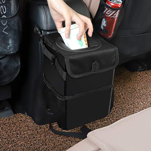 Fornateu La Basura Plegable Resistente al Agua Coche Cubo de Basura de la Bolsa de Almacenamiento de residuos Coche Bolsa de Apoyo para la Cabeza montado en un vehículo Papelera de Almacenamiento