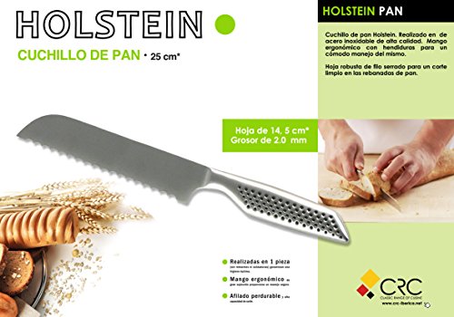 FranquiHOgar Set DE 4 Cuchillos Holstein: Chef XL, Panero, Jamonero, Puntilla + Cuchillo pelador de Regalo