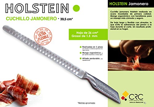 FranquiHOgar Set DE 4 Cuchillos Holstein: Chef XL, Panero, Jamonero, Puntilla + Cuchillo pelador de Regalo