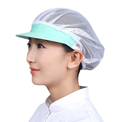 Freahap Gorros de Trabajo Unisex, Gorros Sombrero Cocinero Camarero Chefs Gorros Anti-polvo de Malla Transpirable para Restaurante Taller