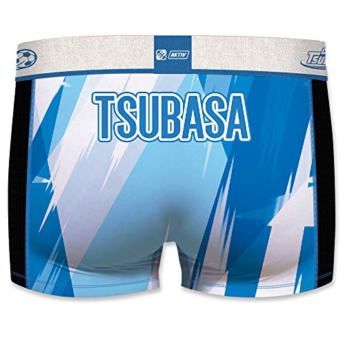 FREEGUN PK2211-S Calzoncillo Boxer Captain (Súper Campeones Benji) -Modelo Oliver Atom/Tsubasa Ozora-Microfibra-92% poliéster, 8% Elastano, Set 2pcs Pk2211, S para Hombre