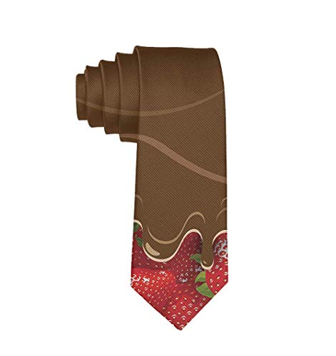 Fresas Chocolate derretido Confitería Fruta Corbata Corbatas Regalo Hombres Adolescentes