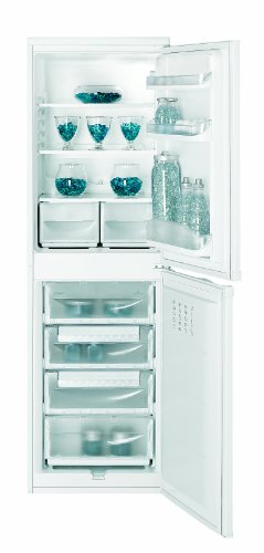 Frigorífico Combi - Indesit CAA 55 NX, 174 cm, A+, Capacidad 234 l, Inox