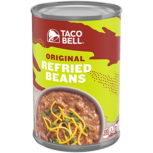 Frijoles refritos sin grasa Taco Bell (lata de 16 onzas)