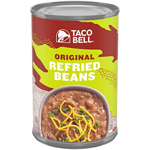 Frijoles refritos sin grasa Taco Bell (lata de 16 onzas)