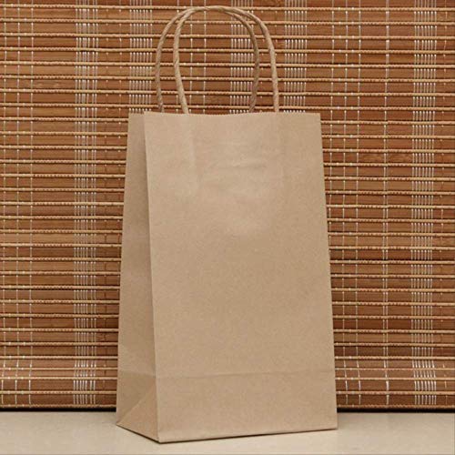 FSYX Bolsa de regalo 40PCS  Fashionable kraft paper gift  bag with handle/shopping bags/Christmas brown packing bag/Excellent quality 21X15X8cm 15x21cm Mix colors