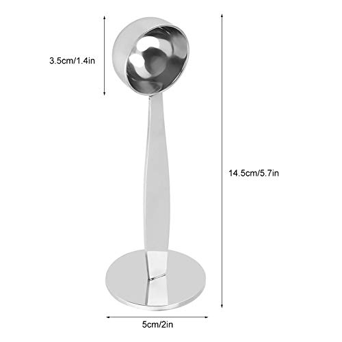 FTVOGUE Cuchara de café Cuchara de Polvo de Grano de café de Acero Inoxidable de Doble propósito Que Mide