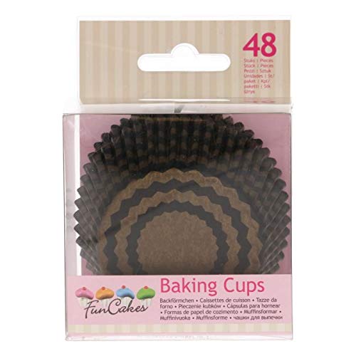 FunCakes FC4211 48 Cápsulas para Cupcakes o Magdalenas de Papel Extra Resistente y Antigrasa