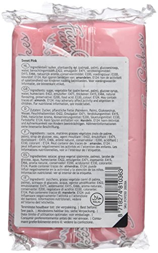 FunCakes Fondant para Cubrir Tartas, Cupcakes, Galletas o Modelar color Rosa: Sabor Vainilla, Flexible, Sin Gluten, Halal, Kosher D, Apto Véganos, 250g, FC97250