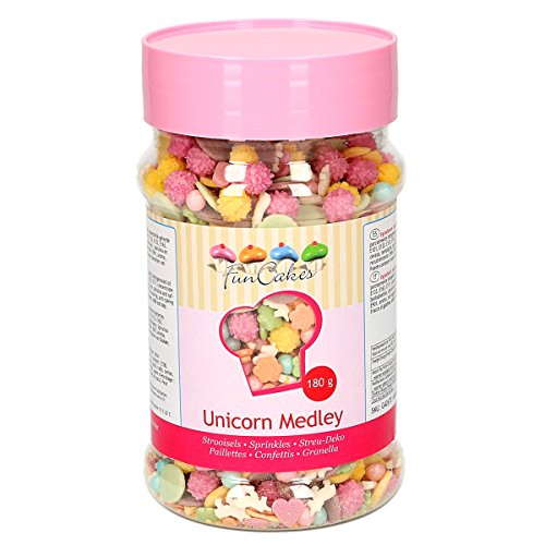 FunCakes Funcakes Sprinkles Medley Mezcla De Decoraciones De Azúcar De Temática Unicornio 180 g