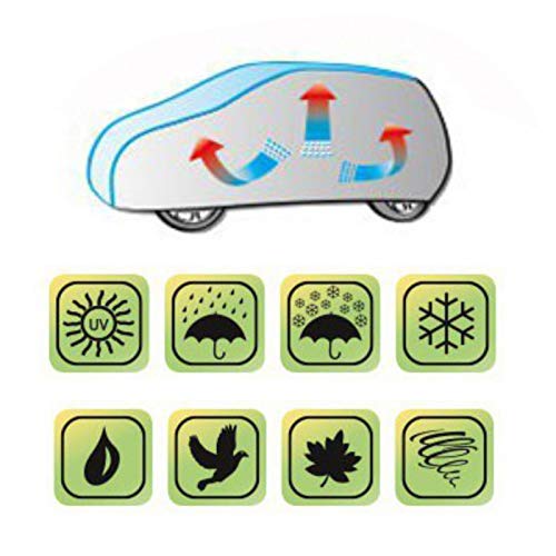 Funda Coche L Sedan y Coupé Mediano, Impermeable y Transpirable (4,25-4,70 Metros)