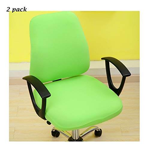 Funda de silla Cubierta de la silla de comedor Habitación Set 2 Paquete de estiramiento Fundas de sillas de oficina Computer Partido banquetes de boda protector, extraíble y lavable Fundas para asient