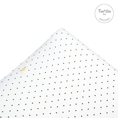 Fundas Bcn ® - Funda Cambiador Bebe 70x50 Centímetros - De Algodón – Suave, Elástica Y Adaptable - Color LITTLE FUN STAR -