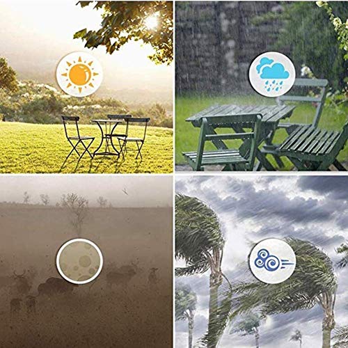 Fundas para muebles de jardín Funda para juego de patio Cubierta impermeable para mesa de patio Silla para mesa de patio Cubierta antipolvo para maquinaria de fábrica, 12 tamaños, personalizable (Colo