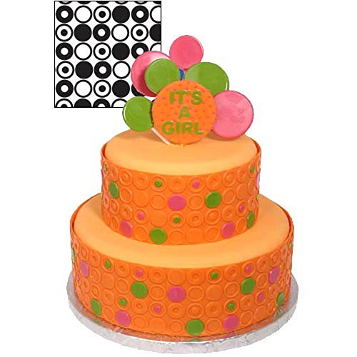 Fyuan Hoja de textura de plástico moderno Fondant Set herramienta de bricolaje para decorar galletas, cupcakes, o crear acentos para pasteles, conjunto de 6