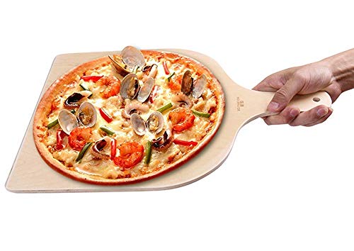 GA Homefavor Pala para Pizza Espátula para Pizza de Madera (Lote de 2)