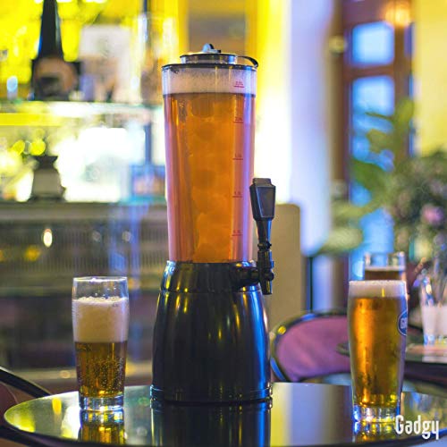 Gadgy ® Dispensador de Cerveza | 3,6 L. Bebidas Drink Dispenser | Compartimiento de Hielo Separado | 53 cm