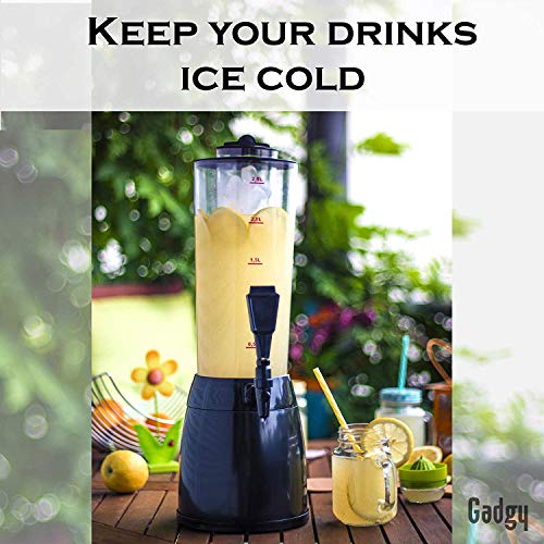 Gadgy ® Dispensador de Cerveza | 3,6 L. Bebidas Drink Dispenser | Compartimiento de Hielo Separado | 53 cm