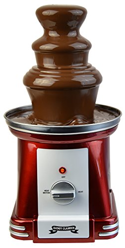 Gadgy Fuente de chocolate | Trois Étages 90 Watts | Hauteur de 31,5 cm avec Tour en Acier Inoxydable | Capacité de 750 Grammes | Look Rétro | Pour les Fêtes d’Anniversaire et les Mariages