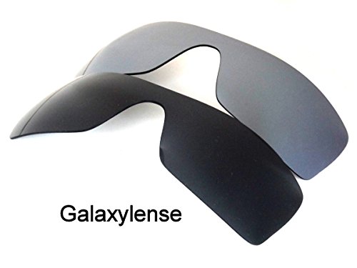 Galaxy lentes de repuesto para Oakley Batwolf negro y titanio Color Polorized 2 Pares - negro y titanio