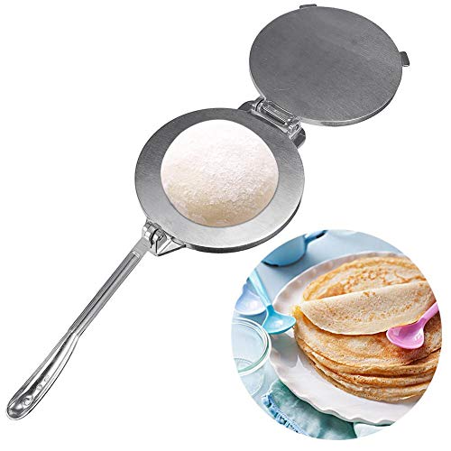 Ganmaov Prensa de Hierro Fundido para Hacer Tortillas Prensa de Tortilla Estilo Mexicano al Estilo Mundial para Hacer Tortillas y Tacos caseros, 20 cm