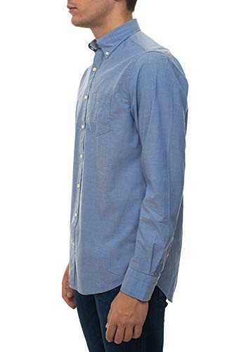 GANT The Broadcloth Reg BD Camisa Abotonada, College Blue, 4XL para Hombre