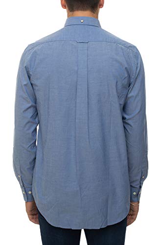 GANT The Broadcloth Reg BD Camisa Abotonada, College Blue, 4XL para Hombre