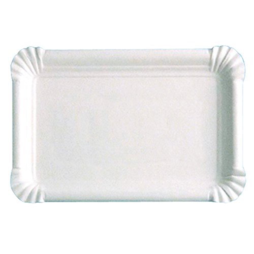 García de Pou 320.03 Bandejas Pastelería Pequeñas, 15 x 9 Cm, Set de 250, Blanco