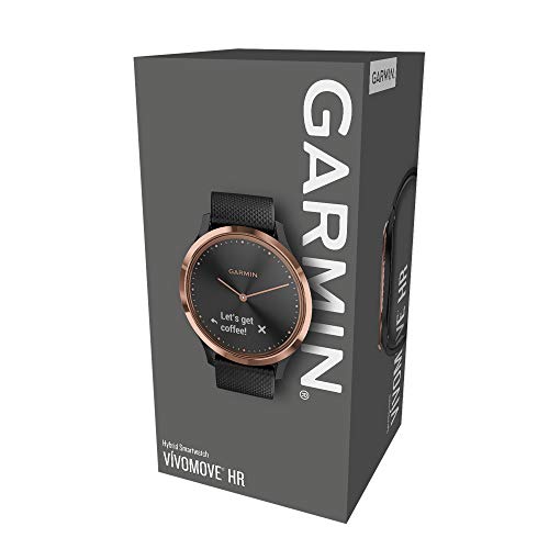 Garmin Vívomove HR Smartwatch, Adultos Unisex, Beige/Negro, Talla Única