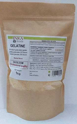 Gelatina granulada grado profesional, sabor neutro - 1kg