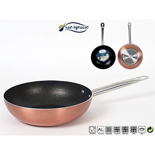 Gerimport Sartén Wok San Ignacio Cooper Medida 28 cm