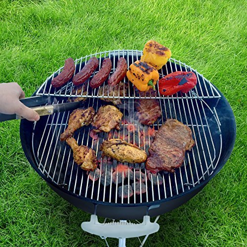 GFTIME BBQ Rejilla Parrilla Piezas de Repuesto Barbacoa Gas Niquelado Asado Accesorios para Weber 8835, se Ajustan a Las Parrillas de carbón Parrilla Barbacoa de 57 cm (8836 Parrilla de Cocina)