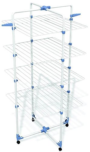 Gimi Modular 4 Tendedero de Torre Modulable, Metal, Blanco, 71x5x168.5 cm, interior