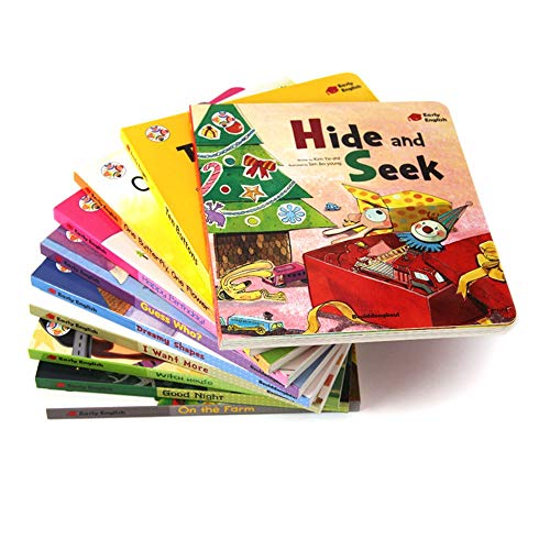 GonFan Los Libros para niños 1-6 años de Edad de los niños bebé no Puede Romper Color Digital Ilustración gráfica de la Estrella Inglés Libro de imágenes (Color : Multi-Colored, Size : 18x20cm)