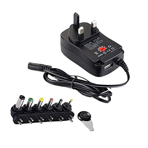 GPFDM 30W Universal 3V 4.5V 5V 6V 7.5V 9V 12V AC DC Adaptador Fuente De Alimentación para Dispositivos Electrónicos Domésticos Enrutador Altavoz Teléfono Inteligente Tableta Cámara