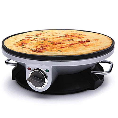 Gpzj Máquina de Crepe para Hacer panqueques, Olla eléctrica Antiadherente Pancak, Control de Temperatura Ajustable, 1200 W