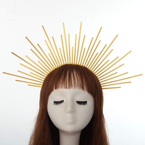 GRACEART Diadema Halo Crown Sunburst Mujeres Partido Accesorio para el pelo Banda Tiara (Style-C)