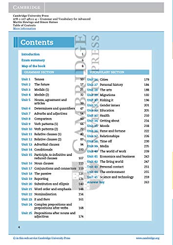 Grammar and Vocabulary for Advanced. Book with Answers and Audio. (Cambridge Grammar for Exams)