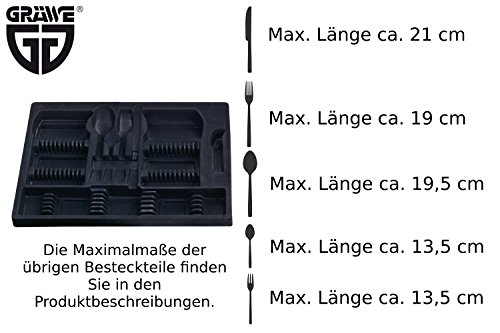 Gräwe – Maletín para cubertería (vacío, coninsertos para hasta 100 cubiertos.